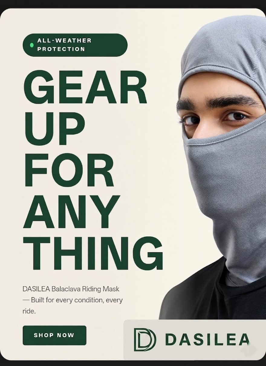 Full Face Balaclava Mask – UV & Dust Protection | Unisex | DASILEA
