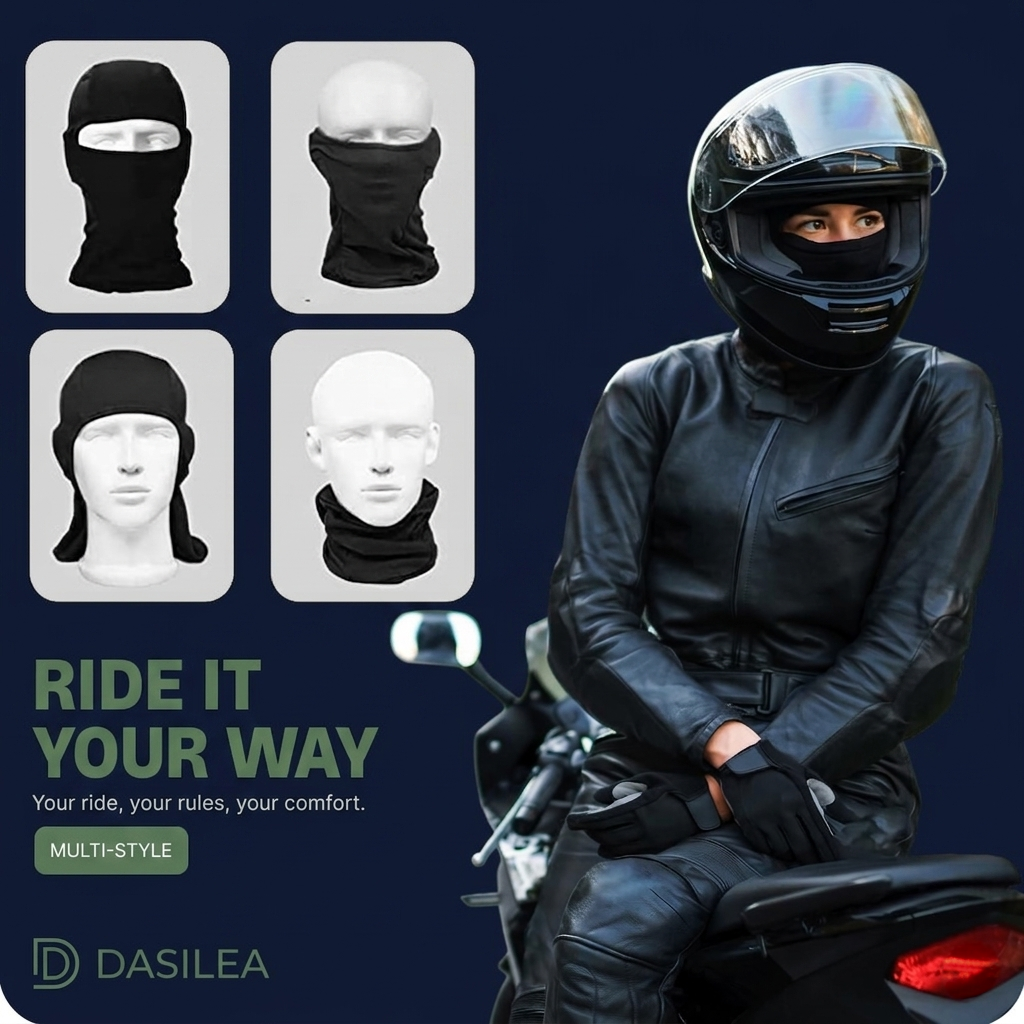 Full Face Balaclava Mask – UV & Dust Protection | Unisex | DASILEA